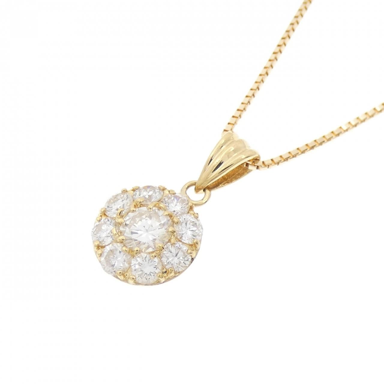K18YG ダイヤモンド ネックレス 0.54CT