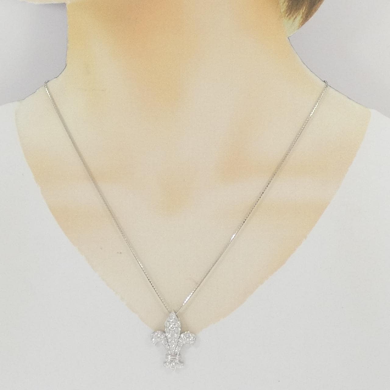 K18WG ダイヤモンド ネックレス 1.82CT
