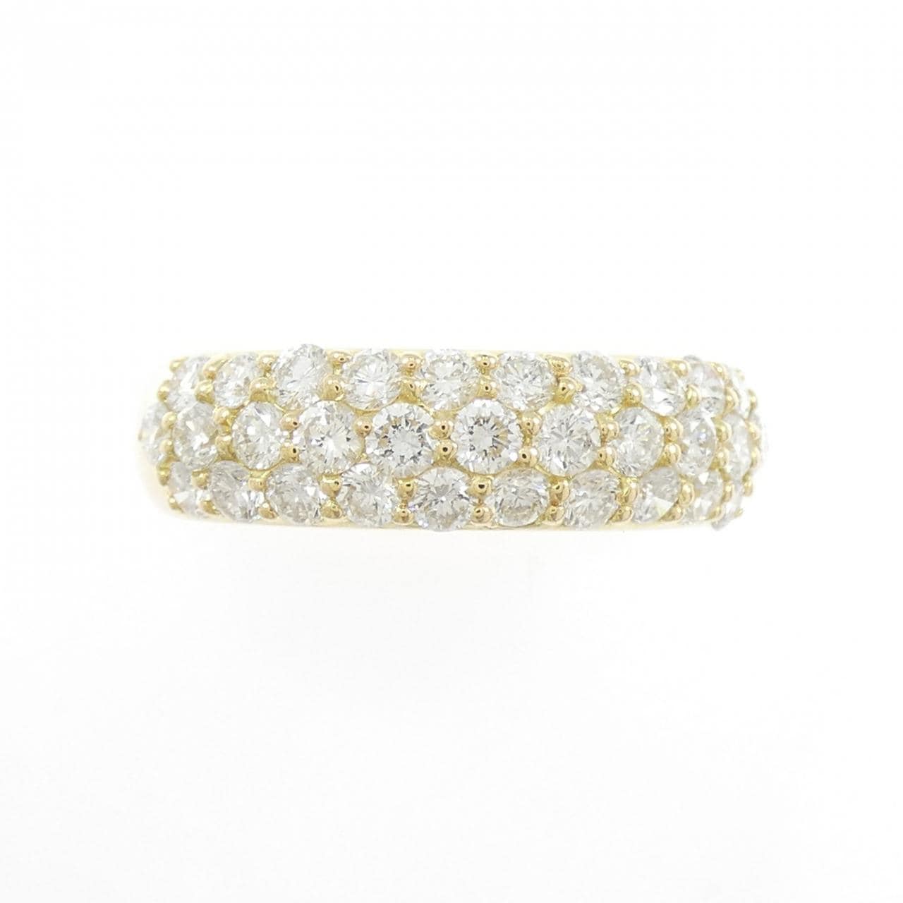 K18YG パヴェ ダイヤモンド リング 1.00CT
