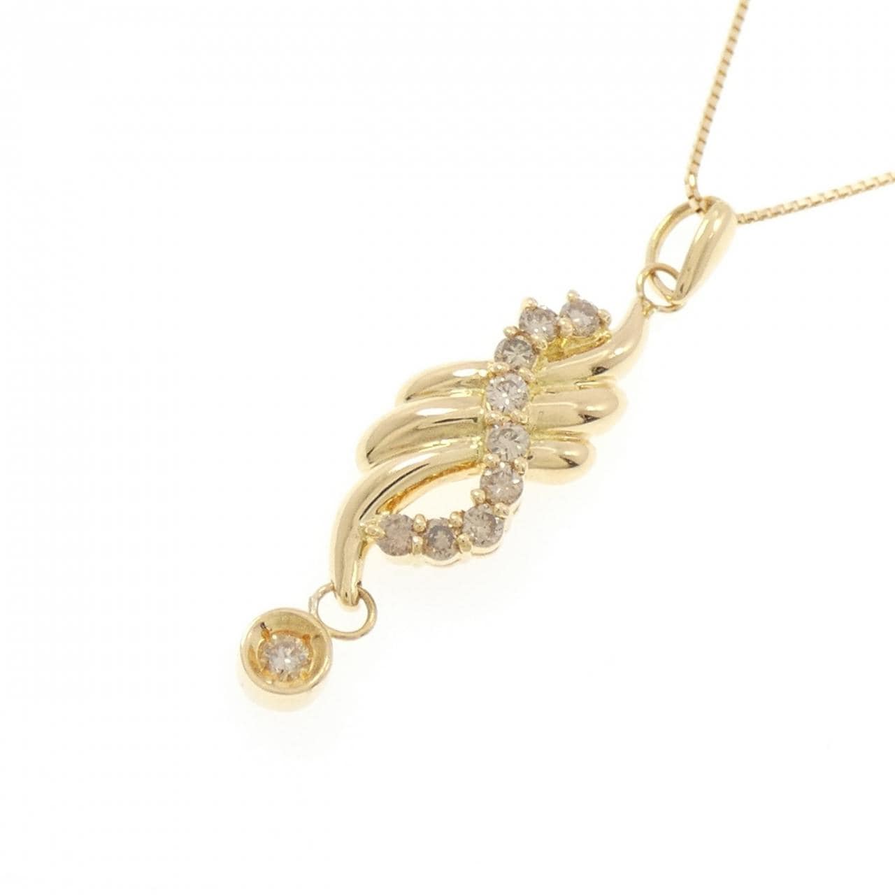 K18YG ダイヤモンド ネックレス 0.50CT