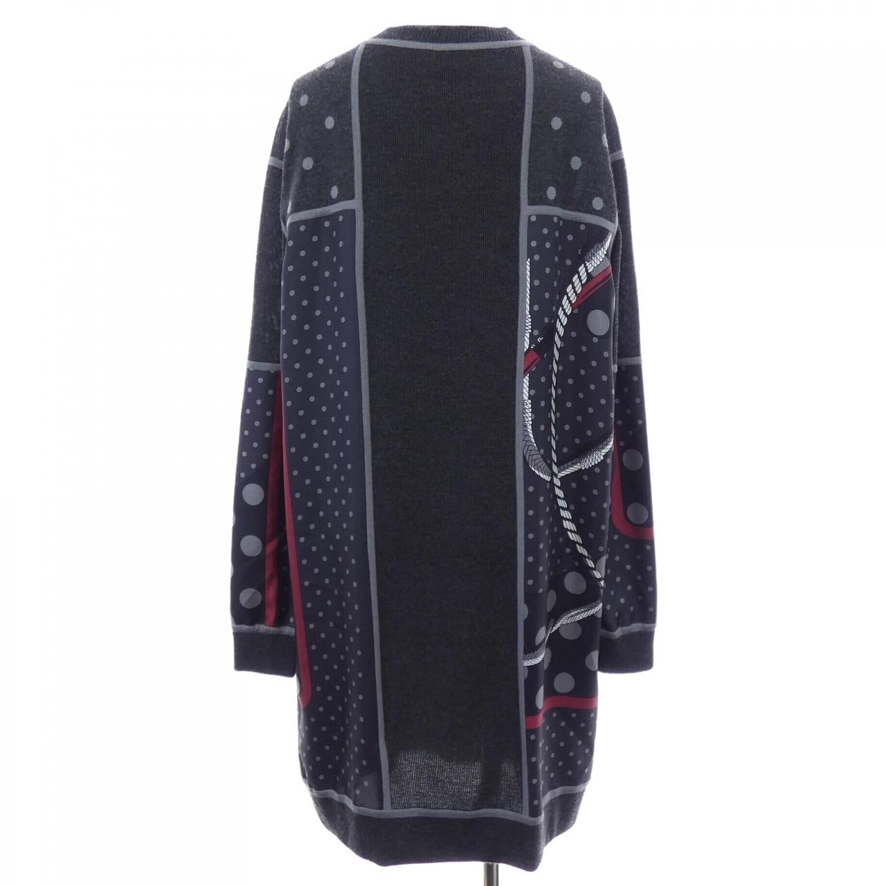 HERMES CLIL-CLAC A POIS *17-7754 斜纹布 Reine 连衣裙