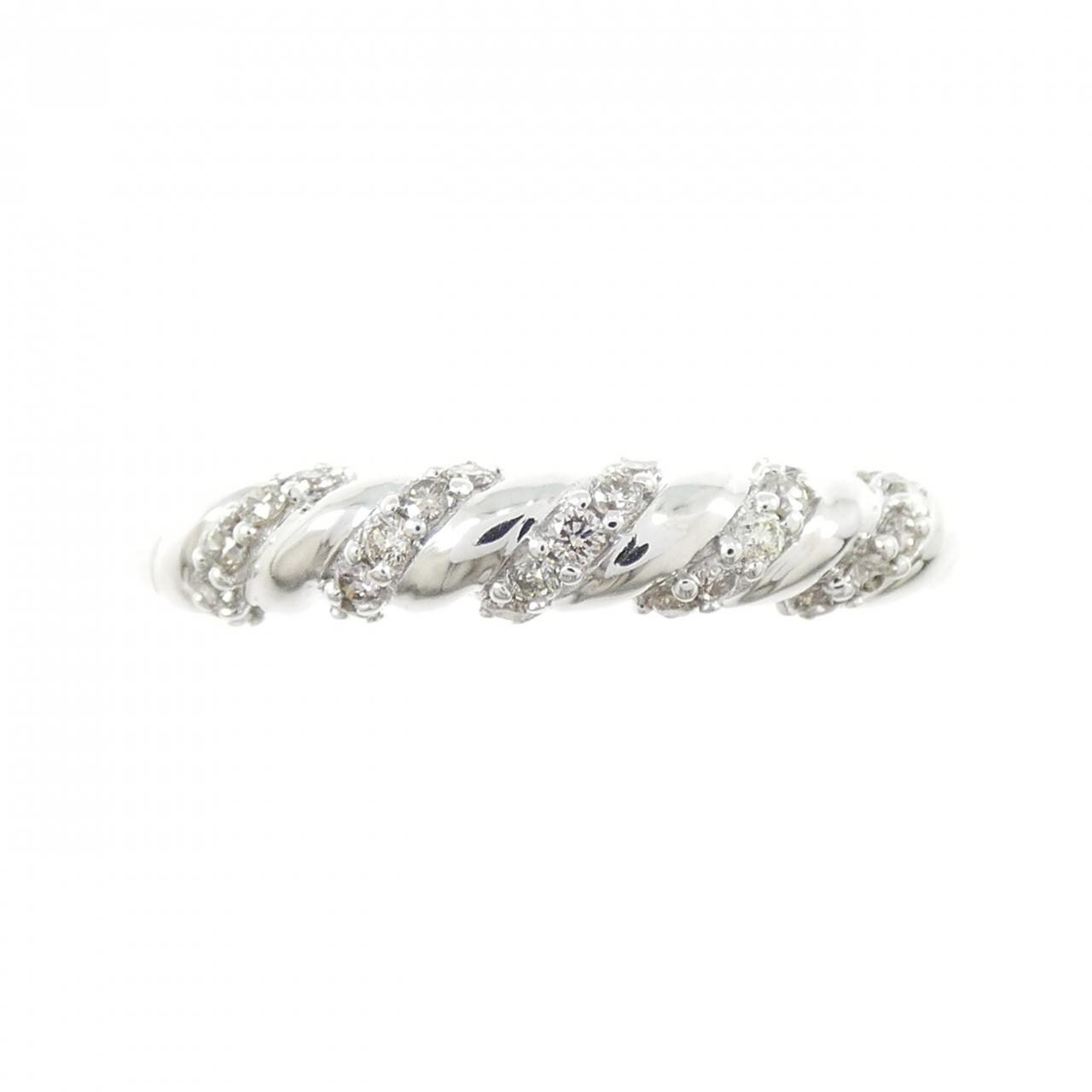 K18WG ダイヤモンド リング 0.15CT