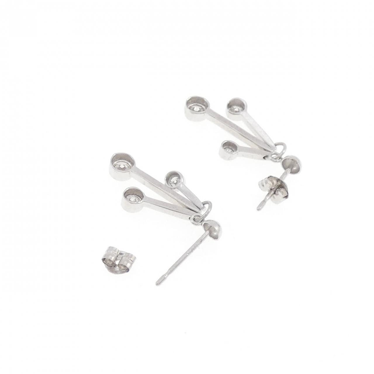 PT900 ダイヤモンド ピアス 0.40CT