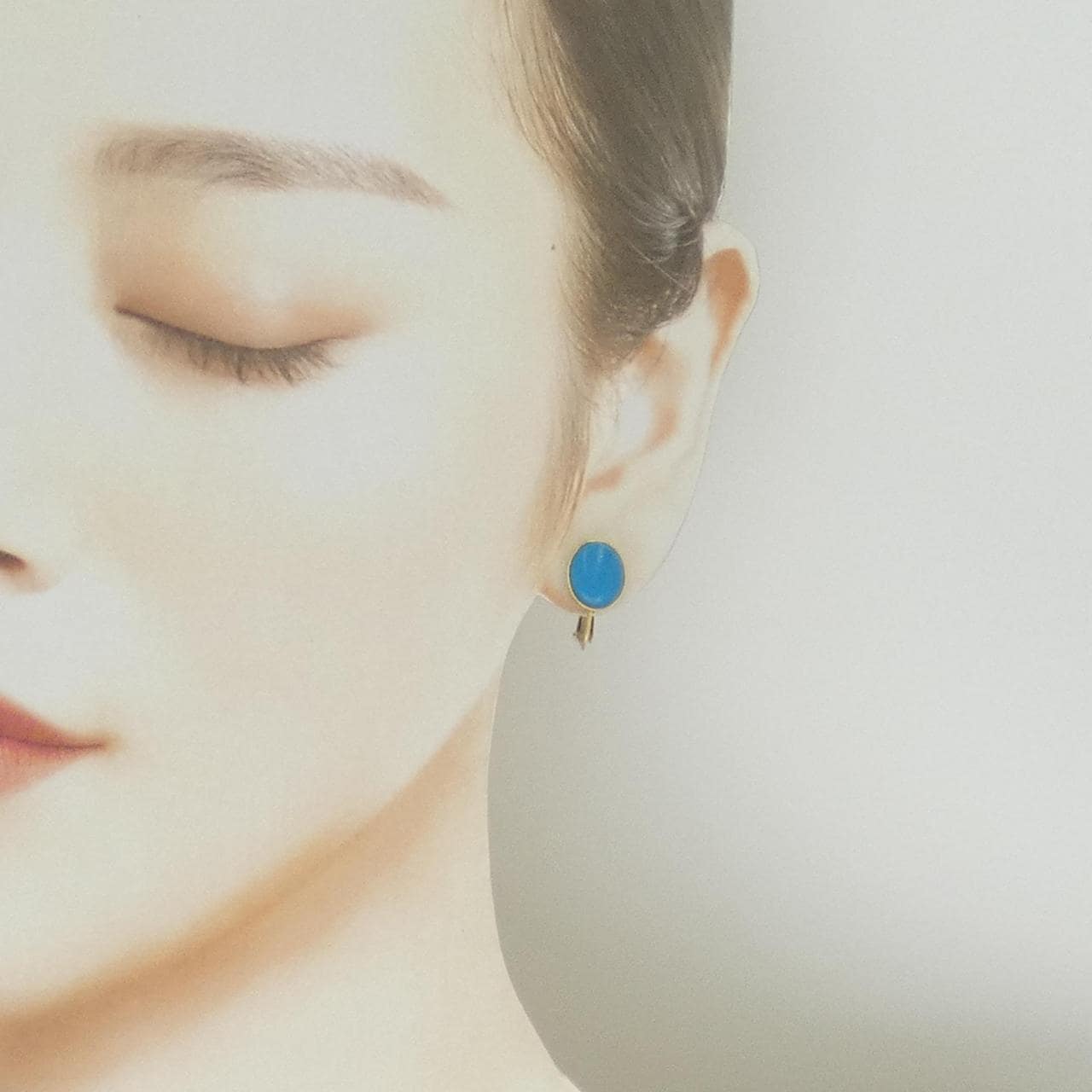 K18YG ターコイズ イヤリング