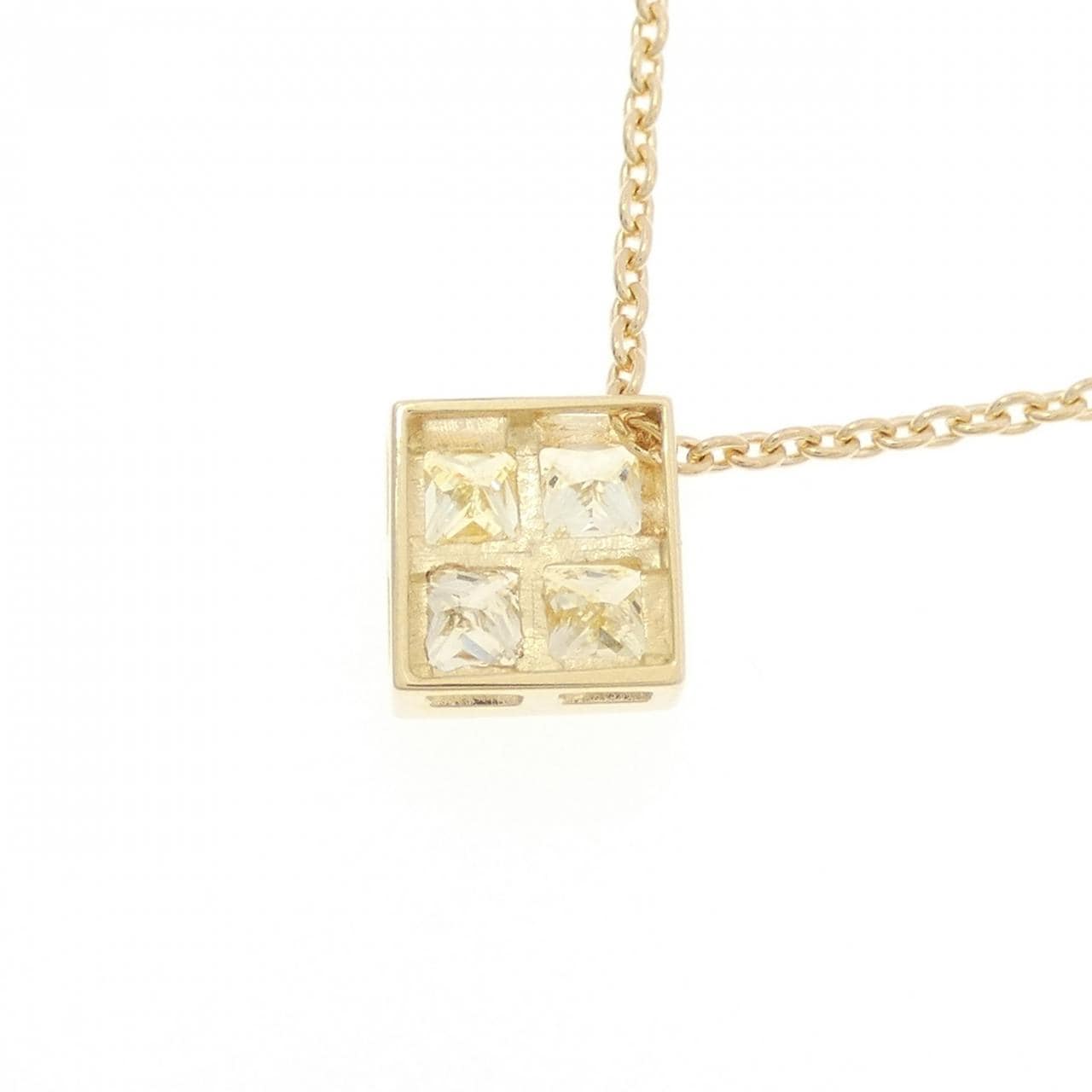 K18YG/750YG ダイヤモンド ネックレス 1.00CT
