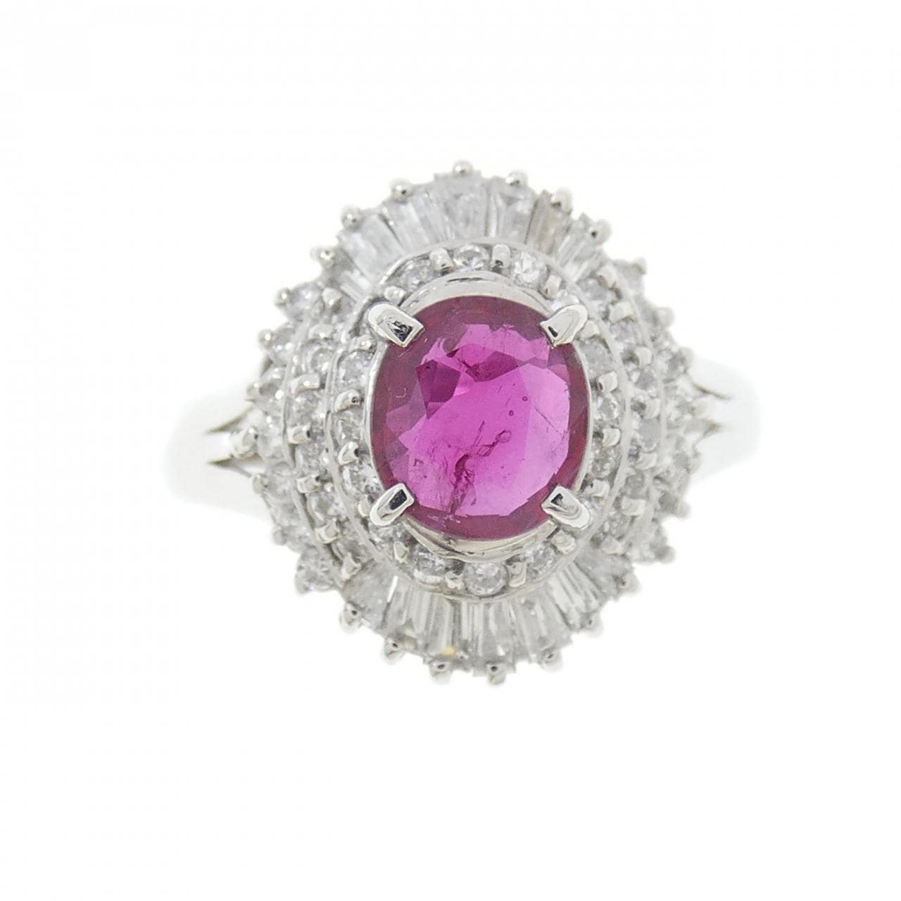 PT900 ルビー リング 0.727CT