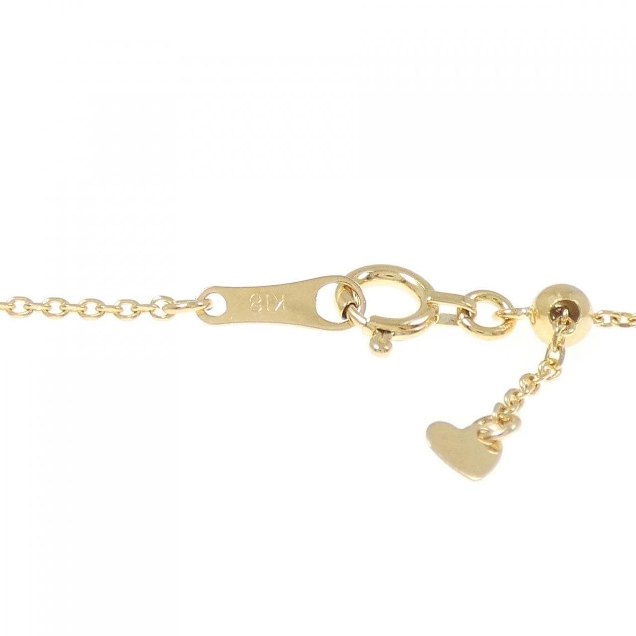 K18YG パヴェ ダイヤモンド ネックレス 0.7CT