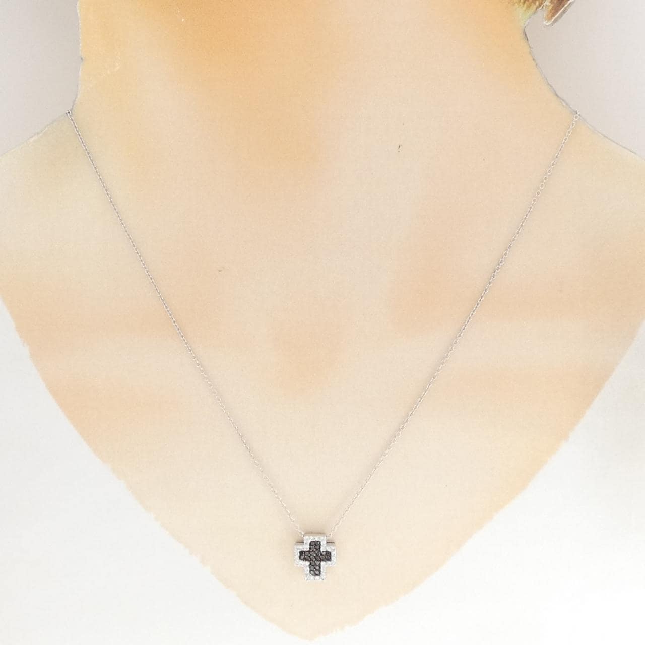 ポンテヴェキオ クロス ネックレス 0.16CT