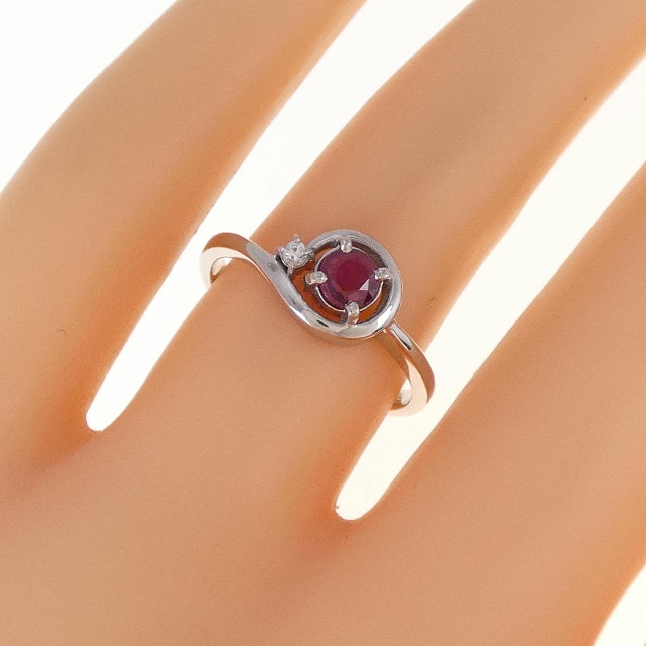 PT ルビー リング 0.22CT
