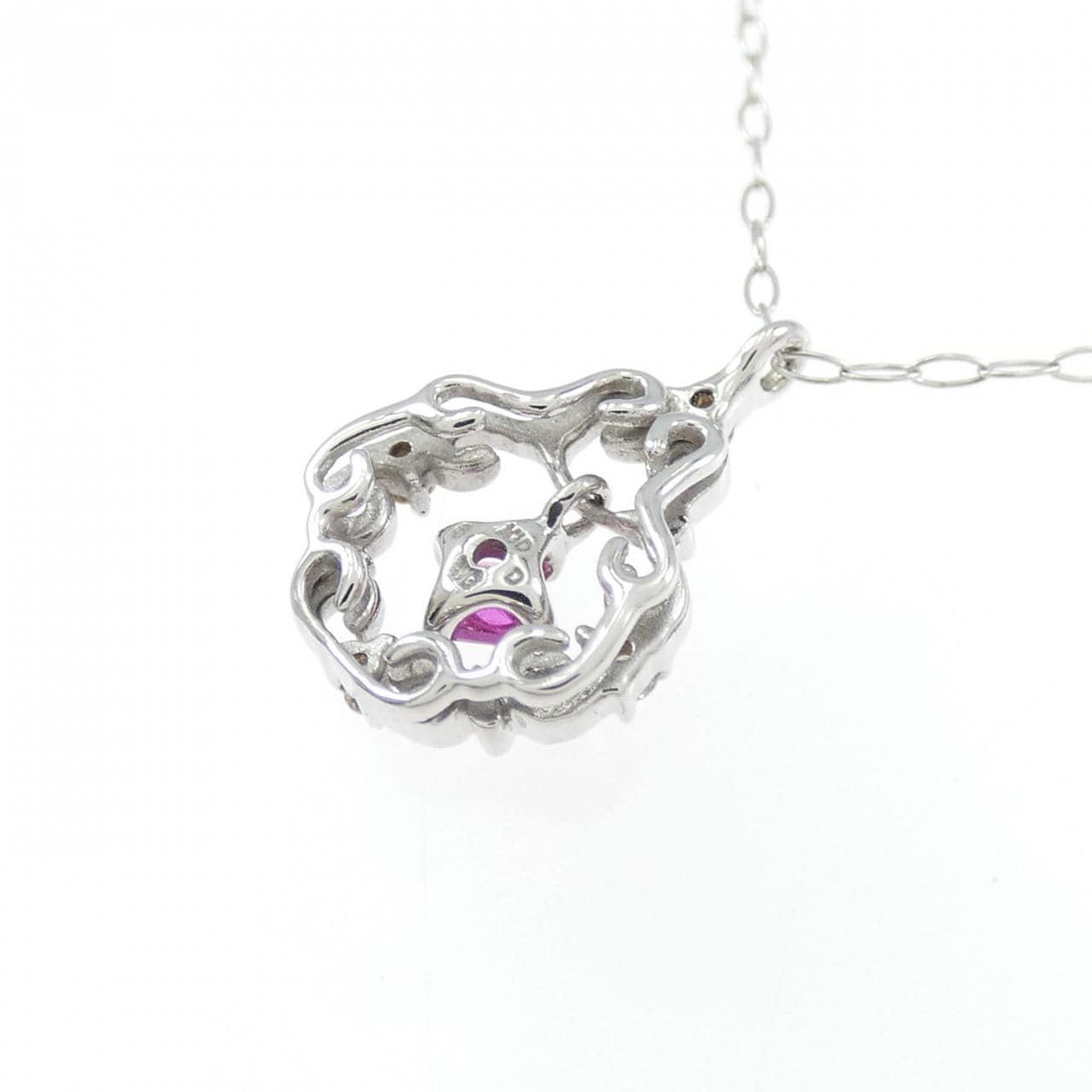K10WG ruby necklace