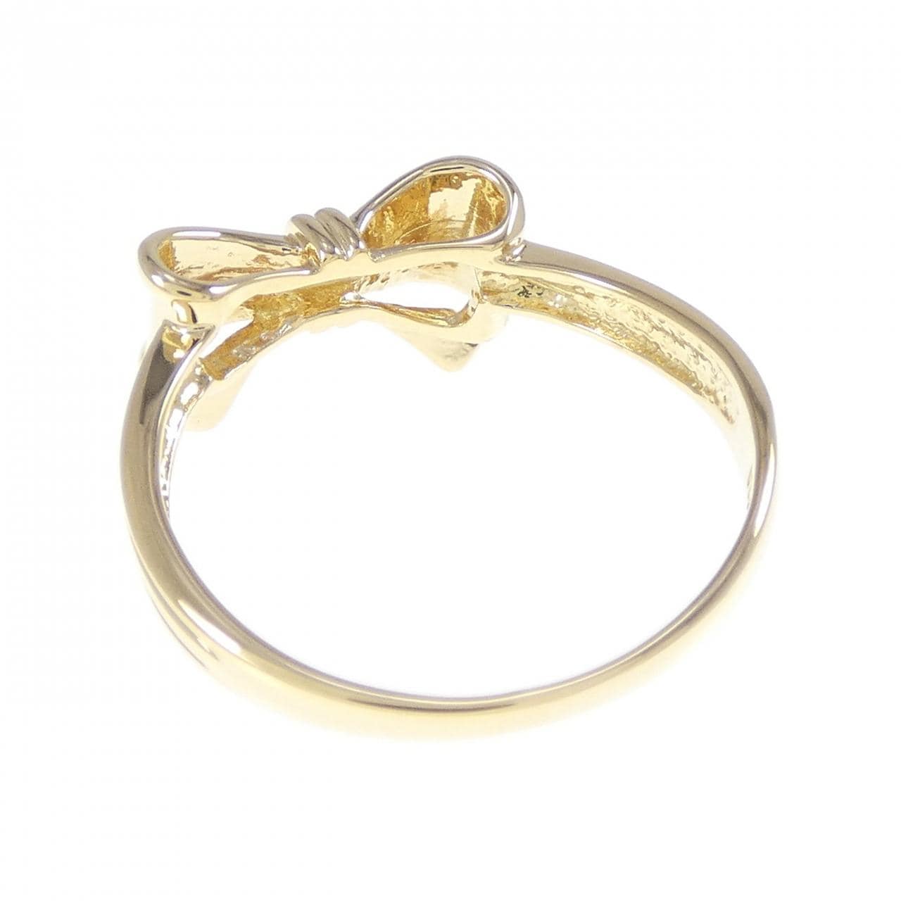 K18YG ribbon ring