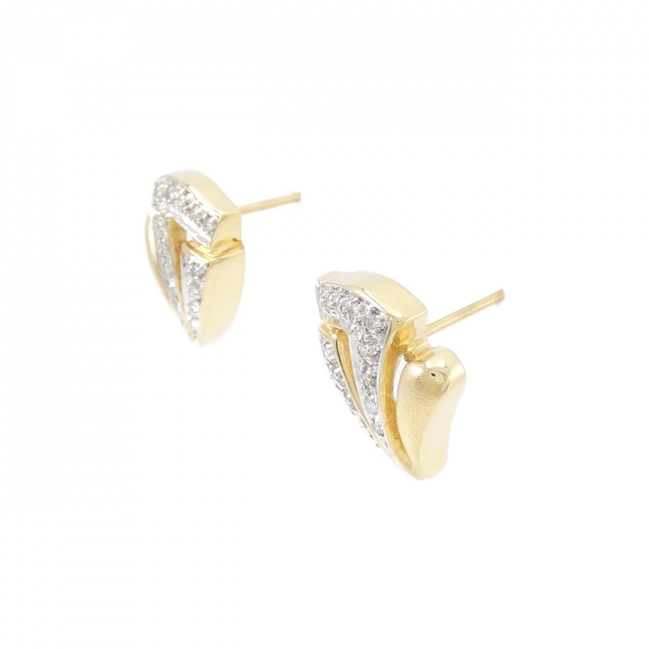 K18YG/K18WG Diamond earrings 0.20CT