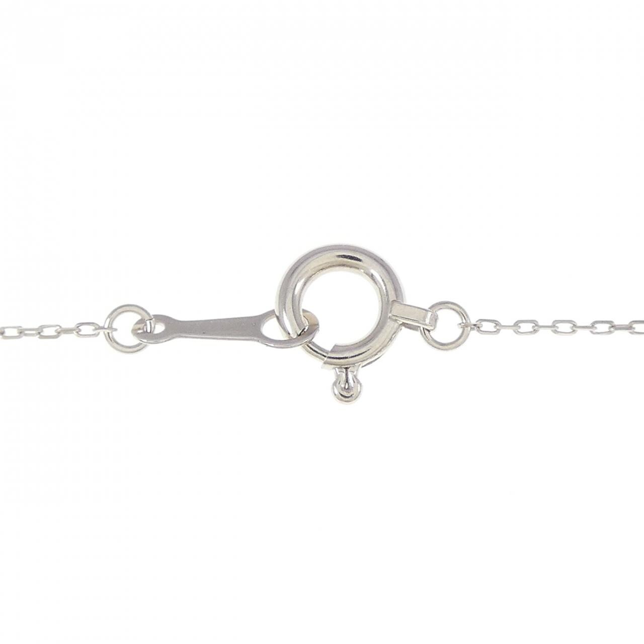 【新品】K18WG ダイヤモンド ネックレス 0.10CT