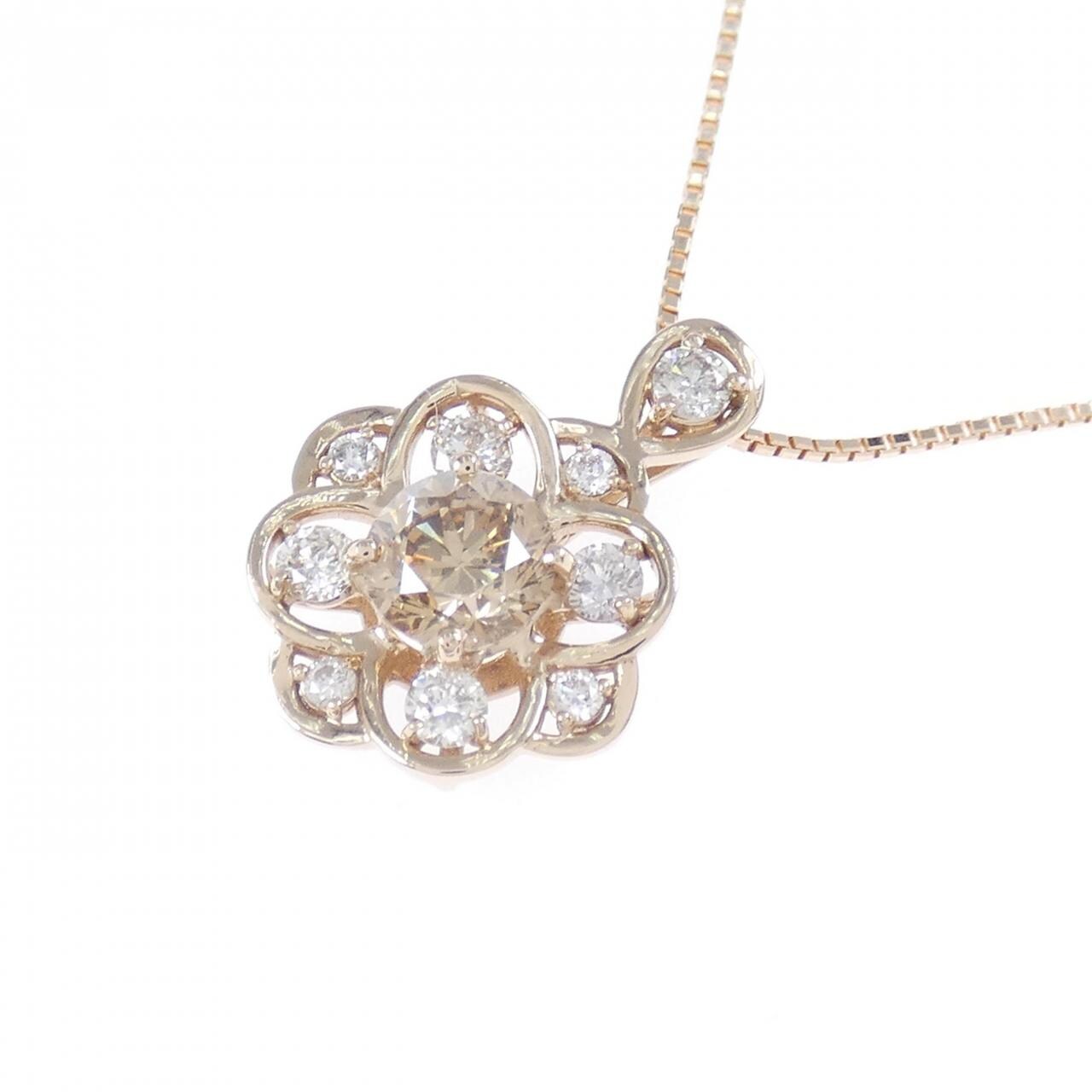 [新品] K18PG鑽石項鍊 0.70CT