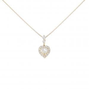 K18YG ダイヤモンド ネックレス 0.385CT D VVS2 ハートシェイプ