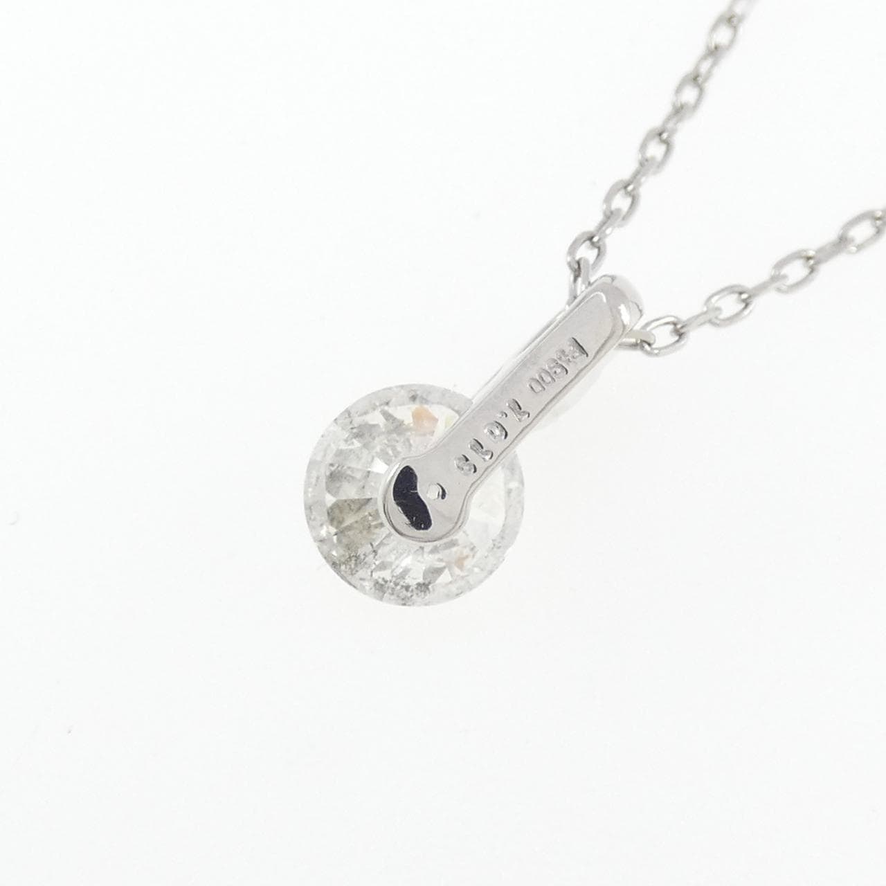 PT900/PT850 ソリティア ダイヤモンド ネックレス 1.019CT