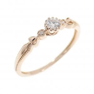 K18PG ダイヤモンド リング 0.09CT