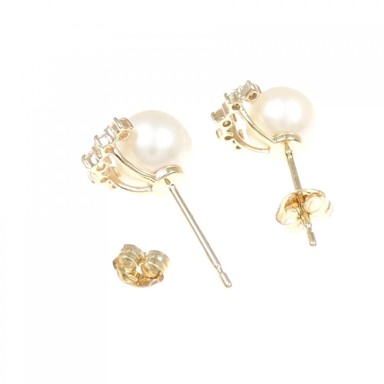 アガット アコヤパール ピアス 5.9mm