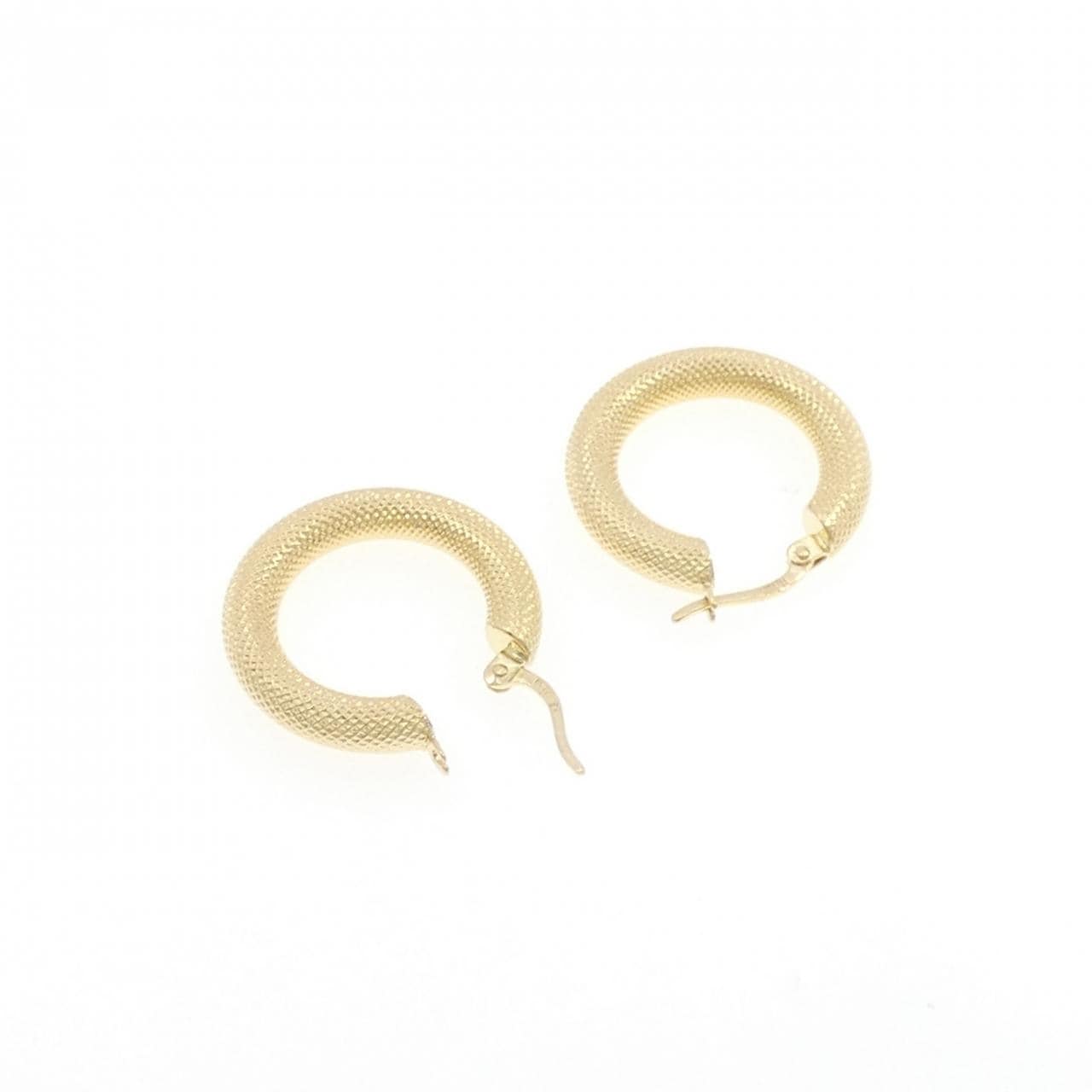 K18YG フープ ピアス