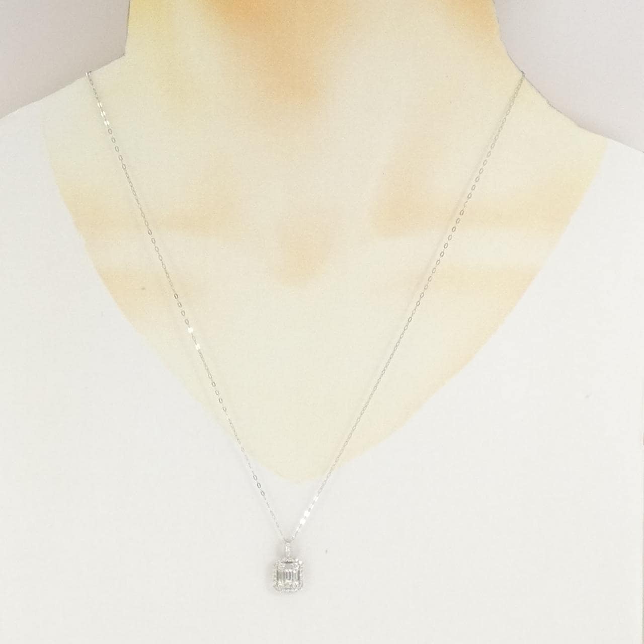 PT900/PT850 ダイヤモンド ネックレス 0.50CT