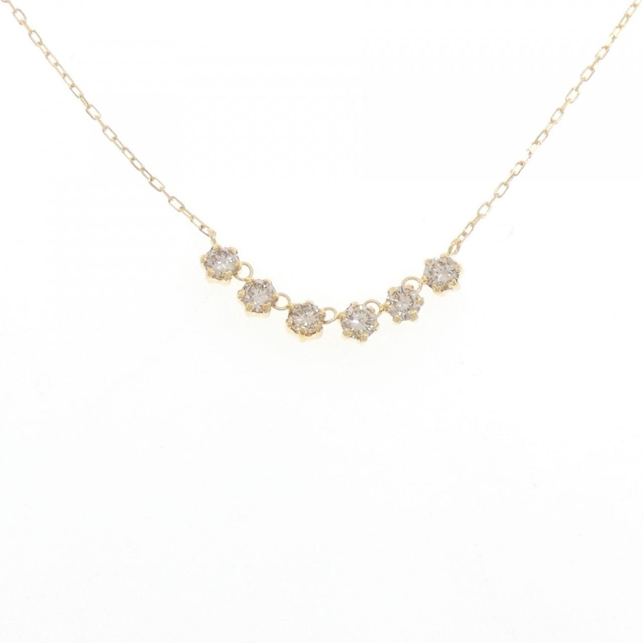 K18YG ダイヤモンド ネックレス 0.50CT