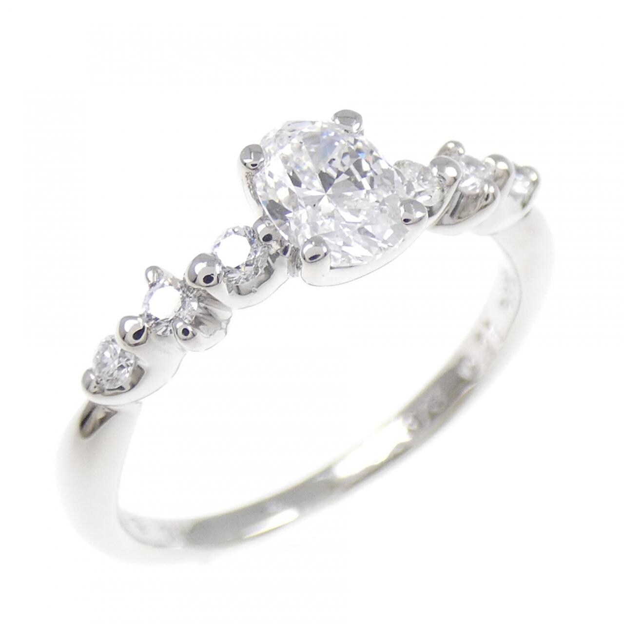 PT900 ダイヤモンド リング 0.373CT E SI1 オーバルカット