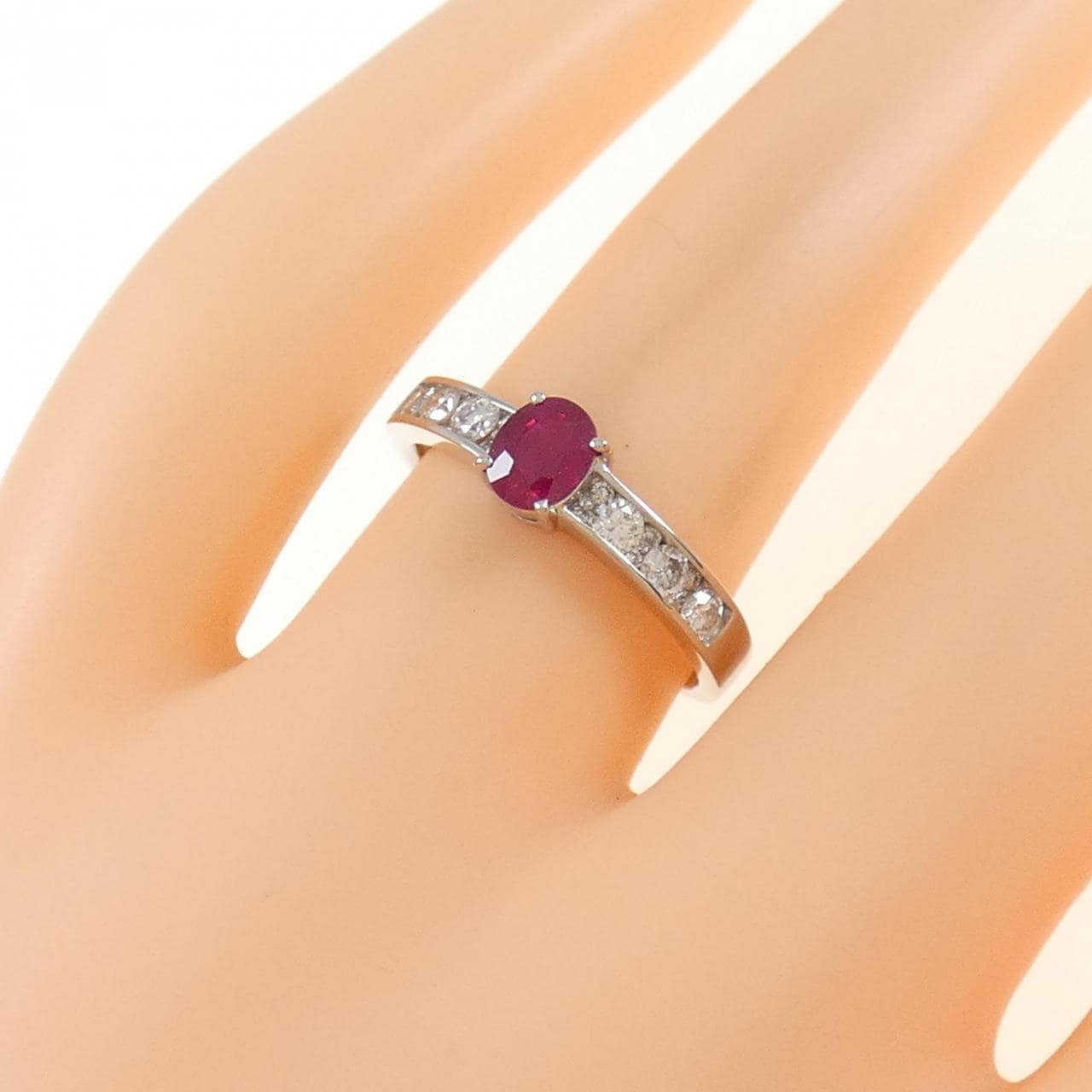 PT ルビー リング 0.52CT