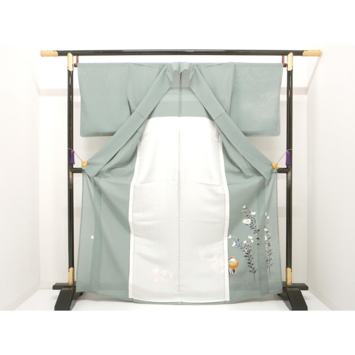 単衣　駒絽訪問着【羽田登喜男】