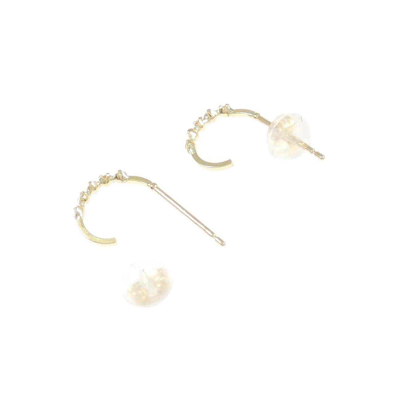 [新品] K18YG钻石耳环 0.14CT