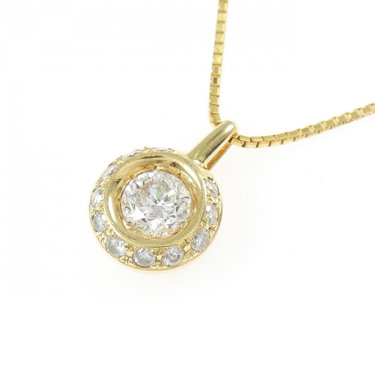 K18YG ダイヤモンド ネックレス 0.72CT