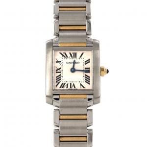 カルティエ タンクフランセーズSM コンビ W51007Q4 SSxYG クォーツ
