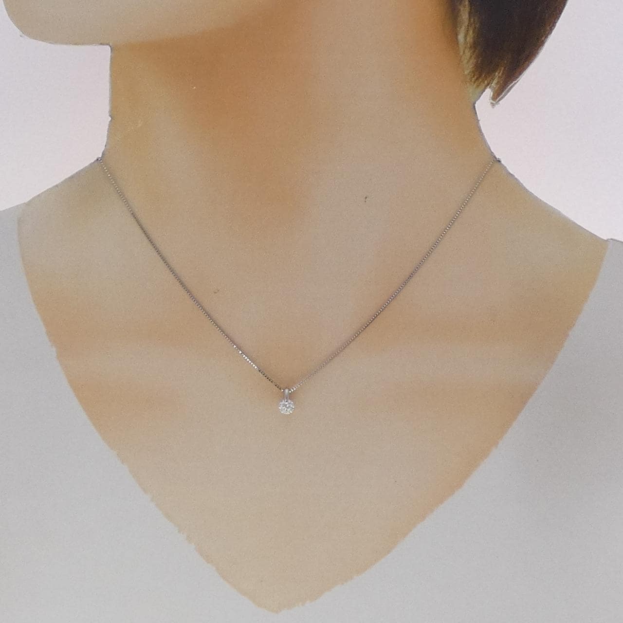 PT900/PT850 ダイヤモンド ネックレス 0.308CT