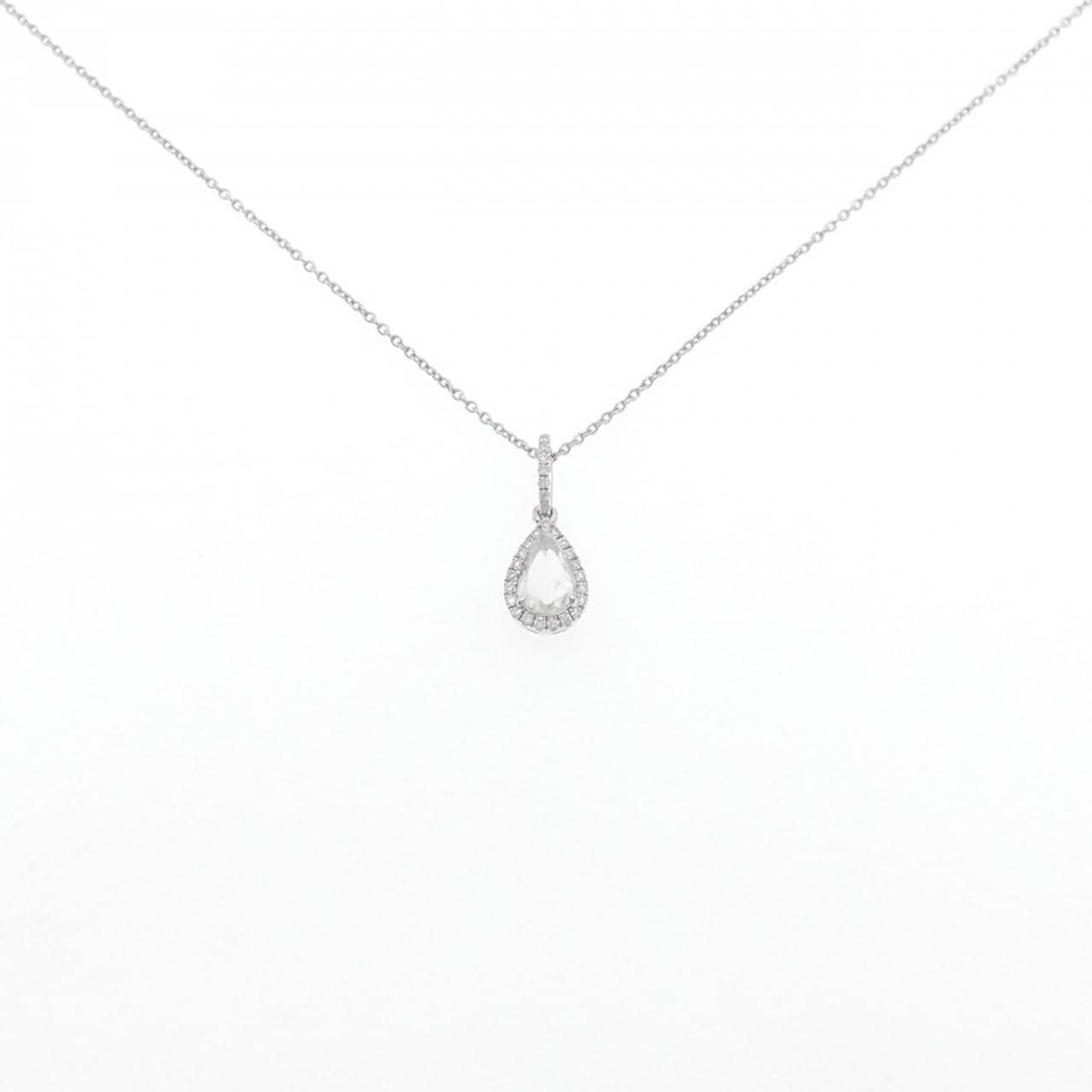 K18WG ダイヤモンド ネックレス 0.38CT