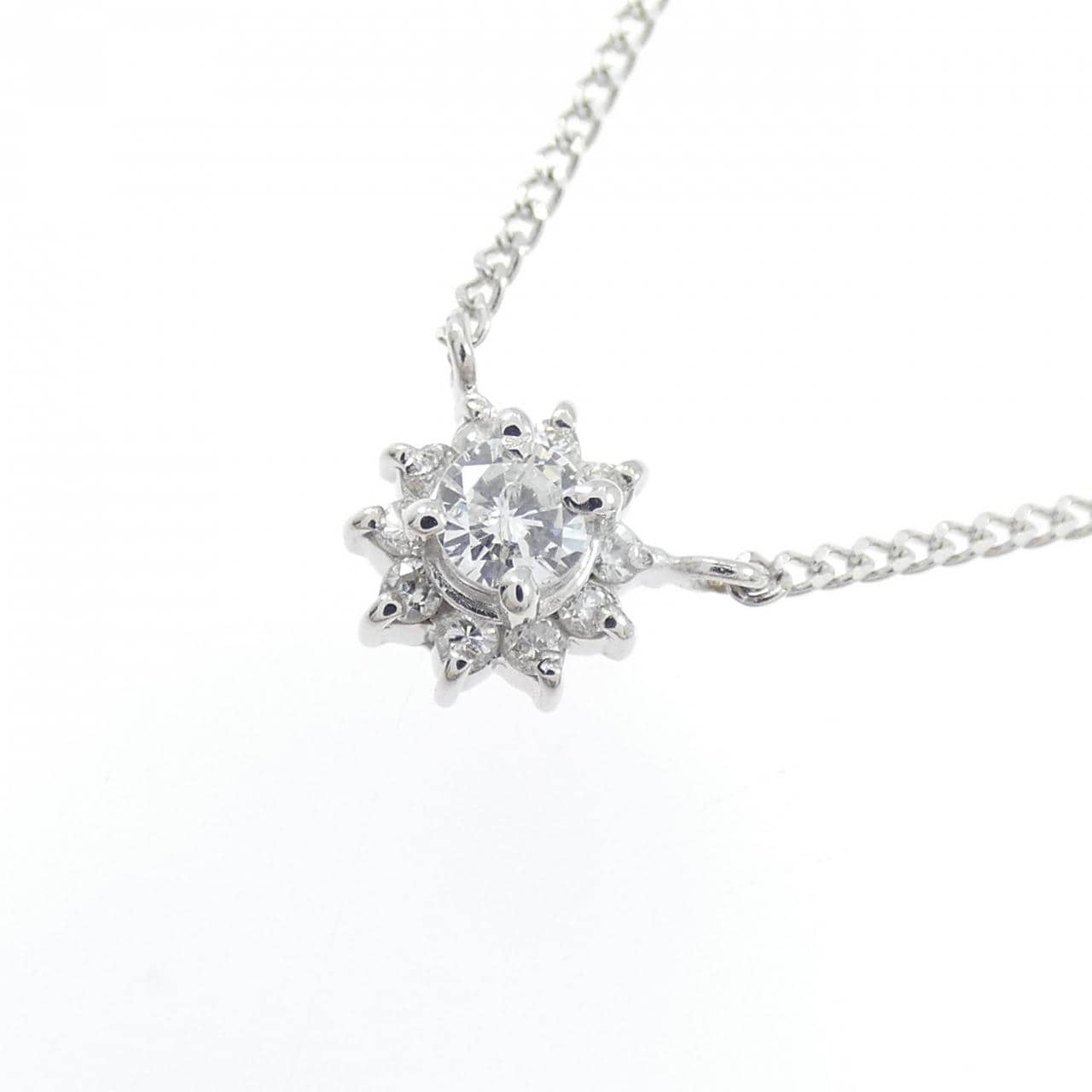 PT900/PT850 ダイヤモンド ネックレス 0.12CT