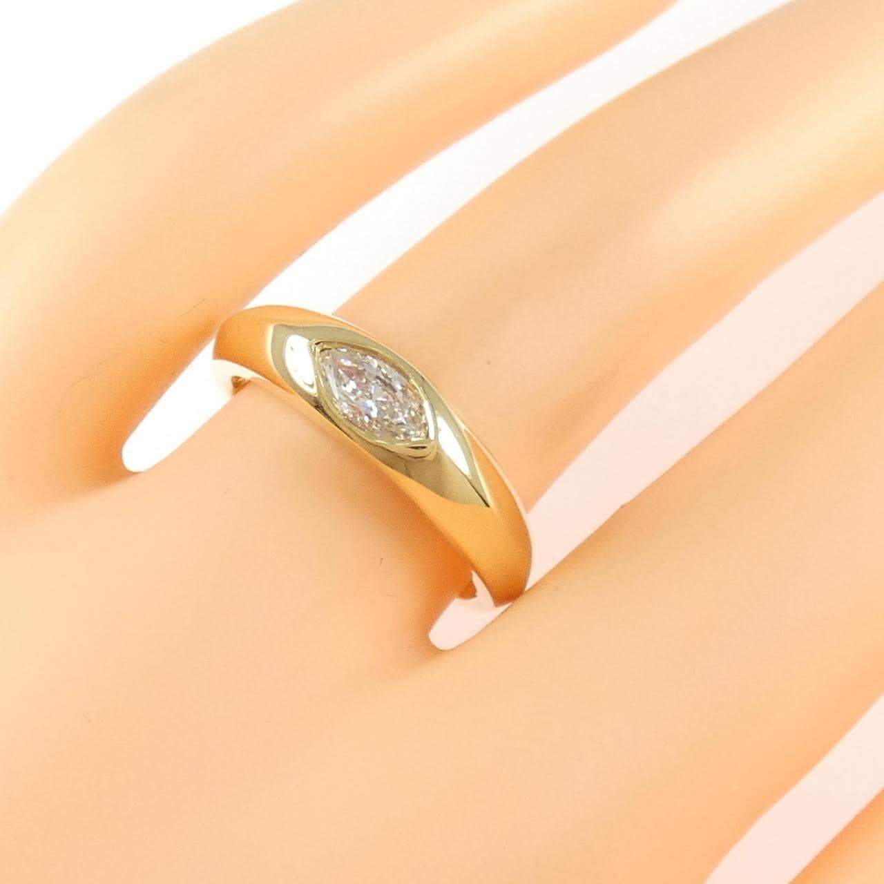 K18YG ダイヤモンド リング 0.36CT