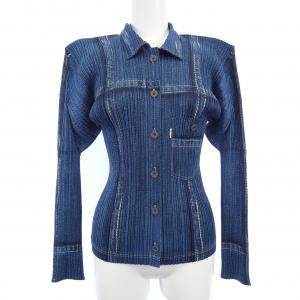 【ヴィンテージ】プリーツプリーズ PLEATS PLEASE 2001 デニム転写プリント PP12-JD251 トップス