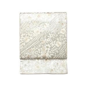 袋帯　引箔　刺繍加工