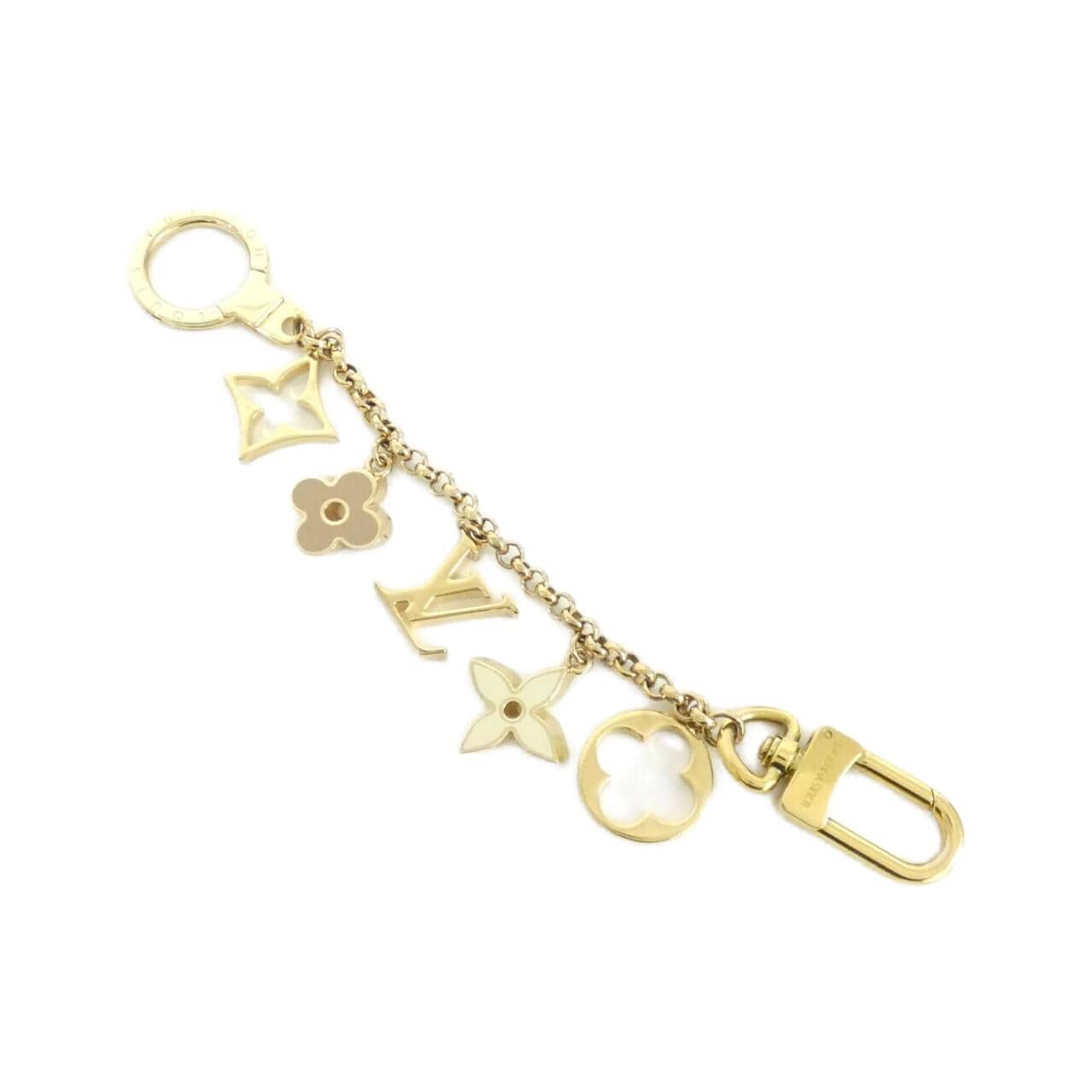 LOUIS VUITTON Bag Charm Chain Fleur De Monogram M65111 Qeelin