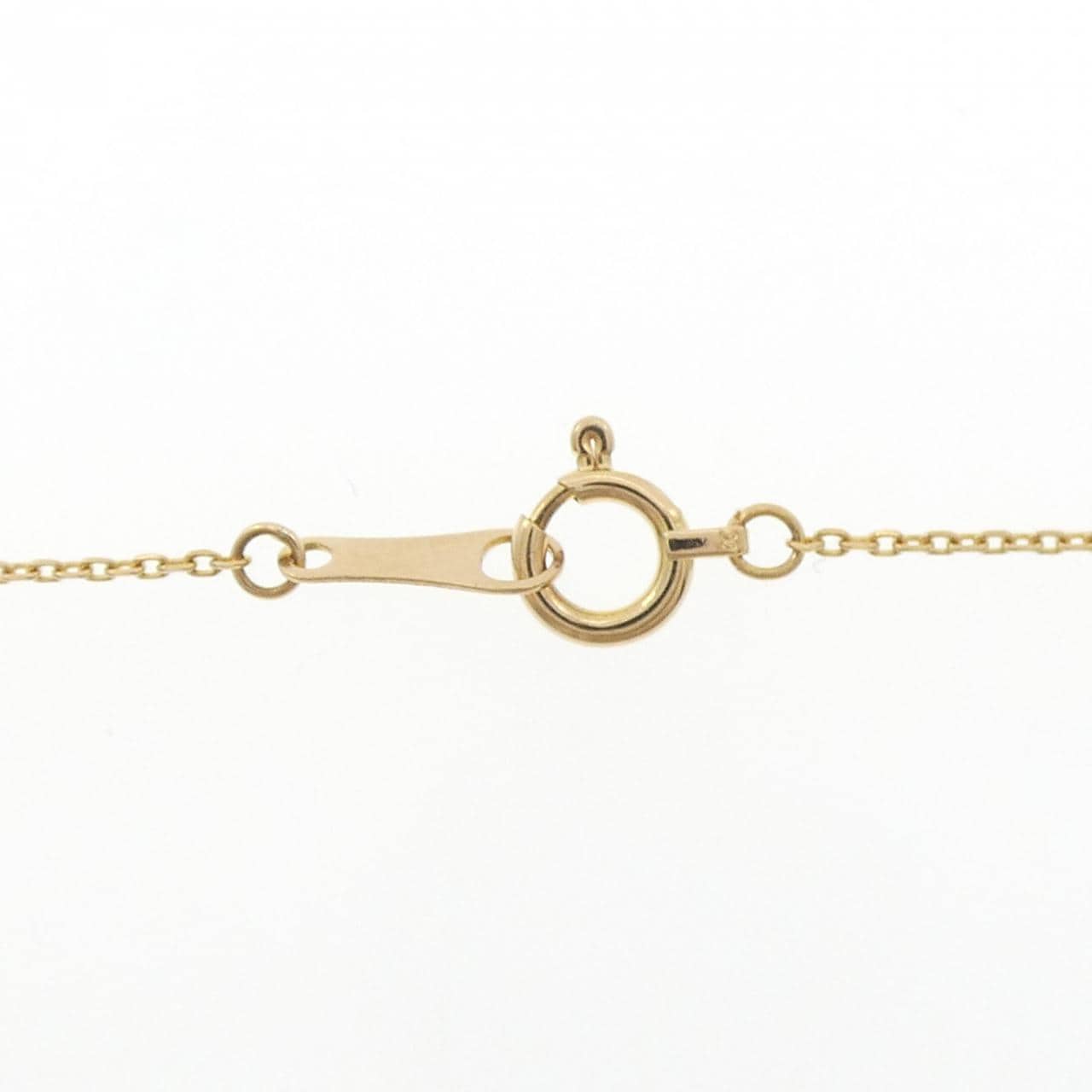 K18YG ソリティア ダイヤモンド ネックレス 0.10CT