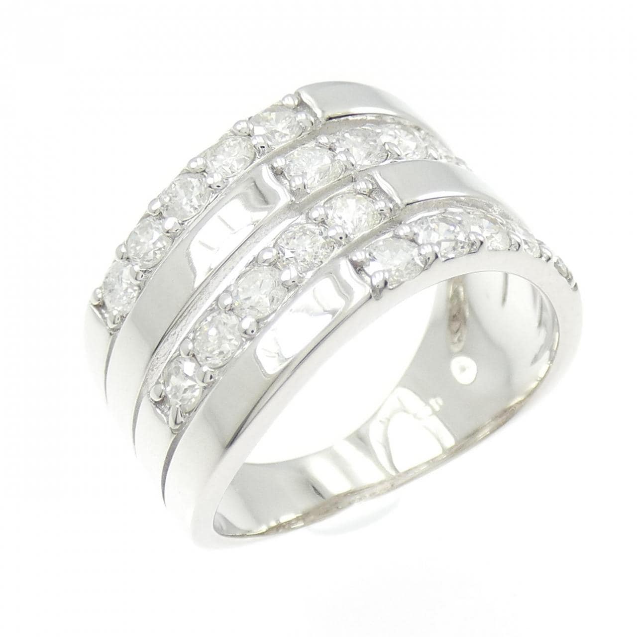 K18WG ダイヤモンド リング 1.00CT