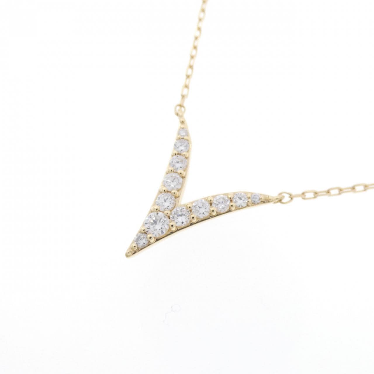 [BRAND NEW] 18KYG Diamond Necklace 0.30CT