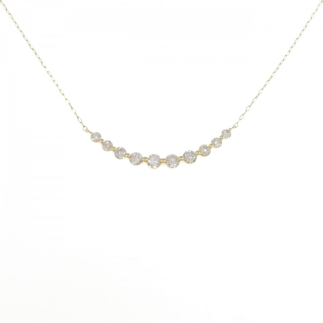 K18YG ダイヤモンド ネックレス 1.00CT