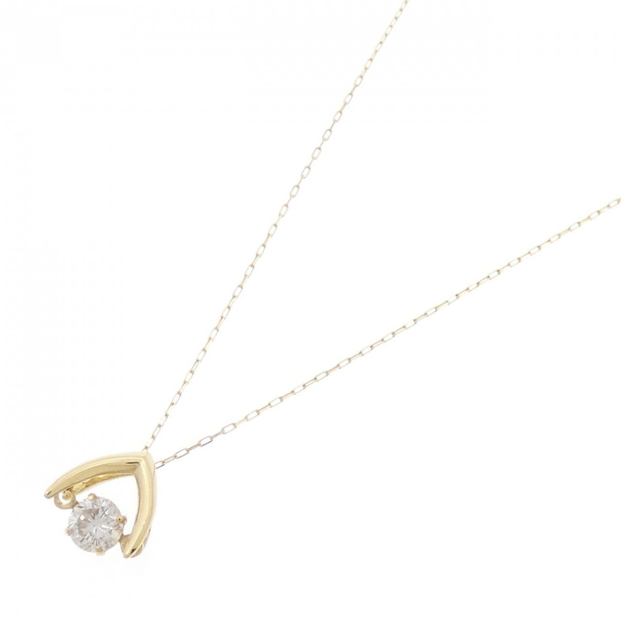 【新品】K18YG ダイヤモンド ネックレス 0.24CT