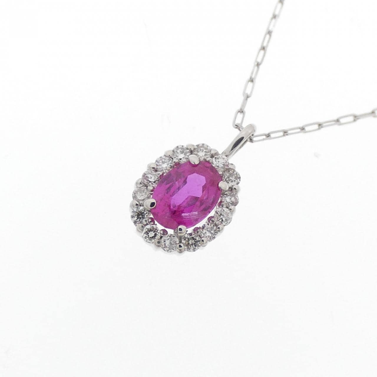 [新品] PT900 红宝石项链 0.20CT