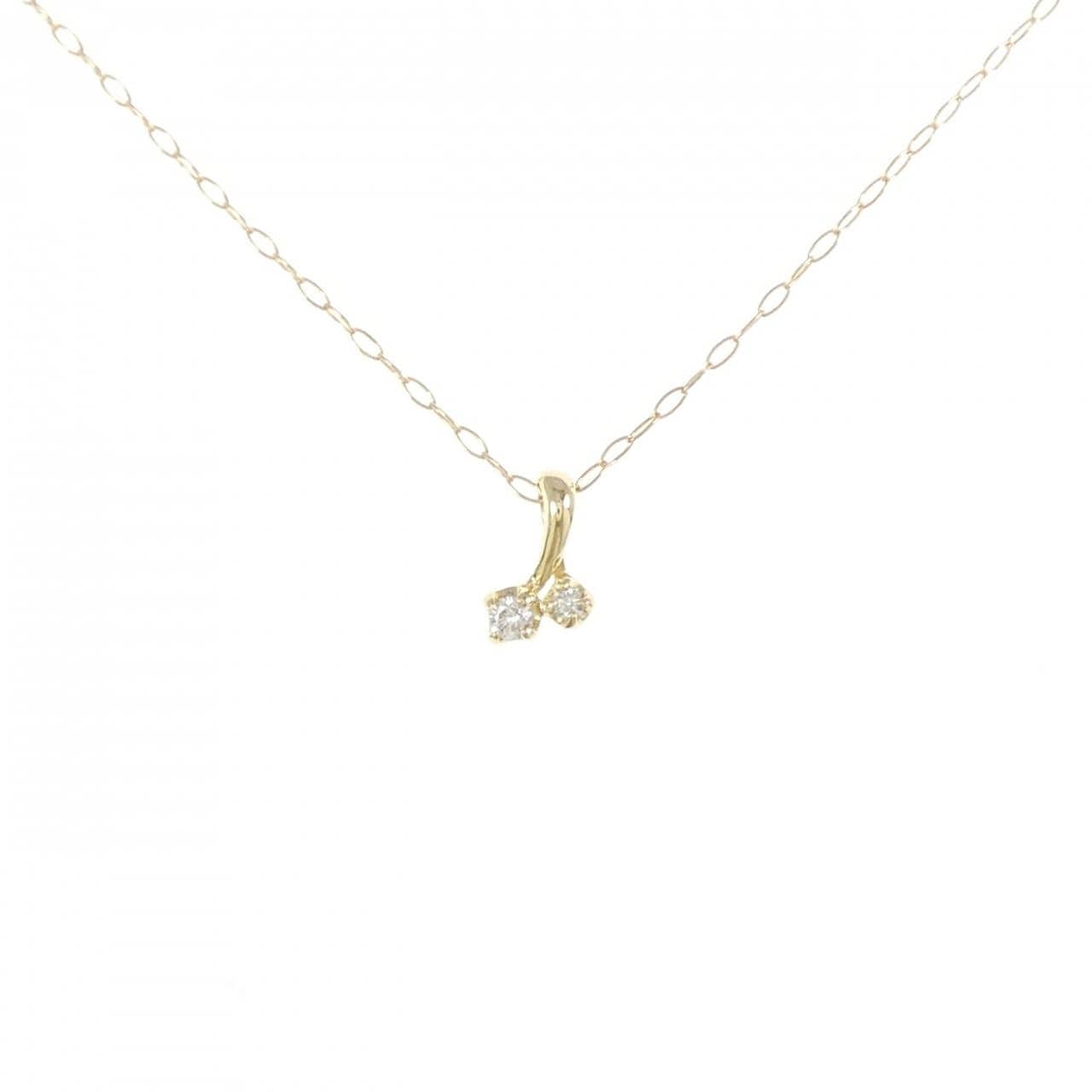 K18YG ダイヤモンド ネックレス 0.03CT