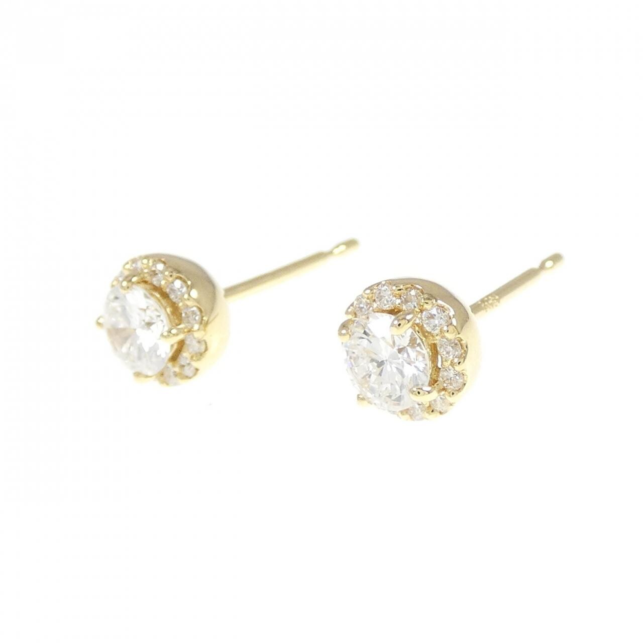 【リメイク】K18YG/ST ダイヤモンド ピアス 0.232CT 0.248CT F VS2 Good