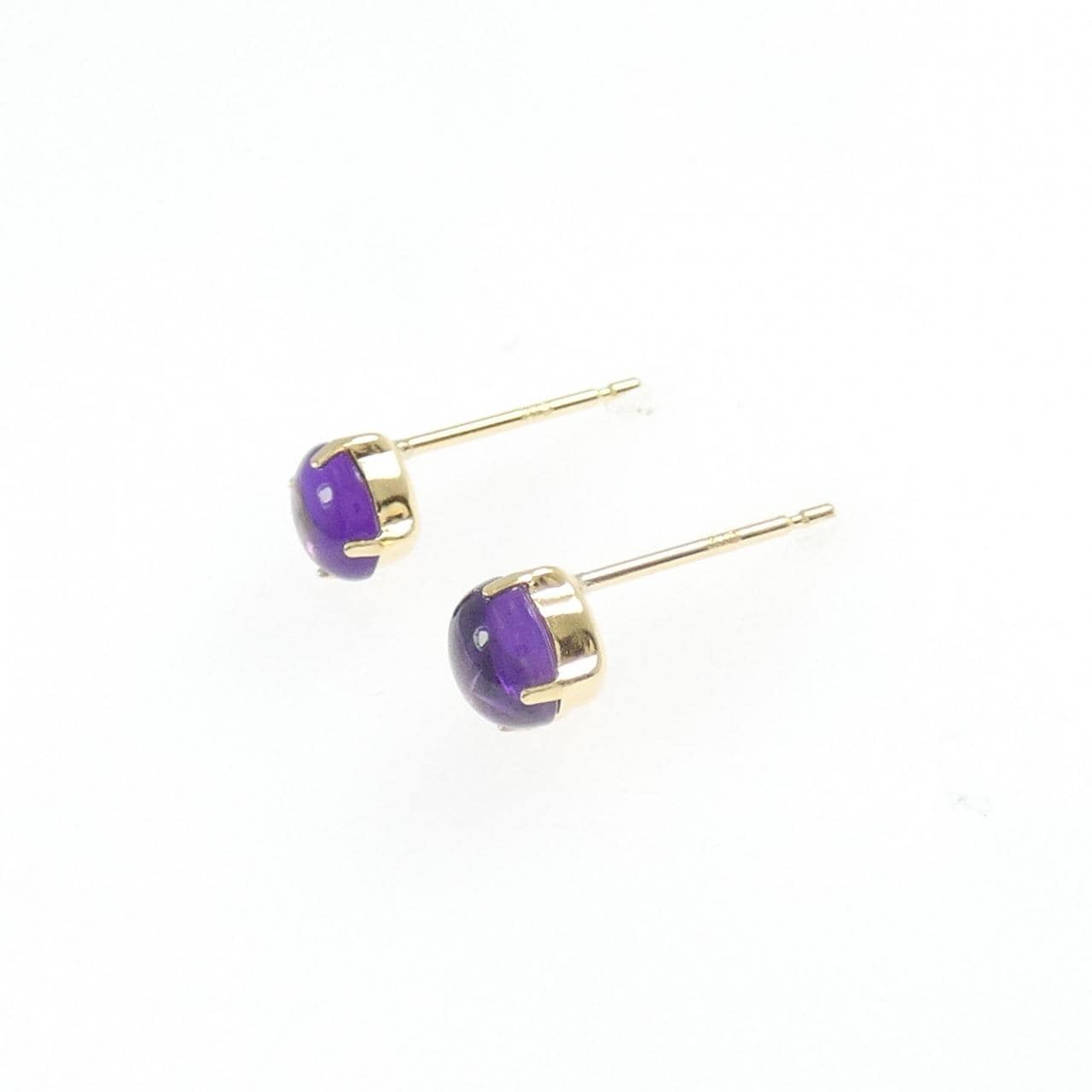 【新品】K18YG アメジスト ピアス