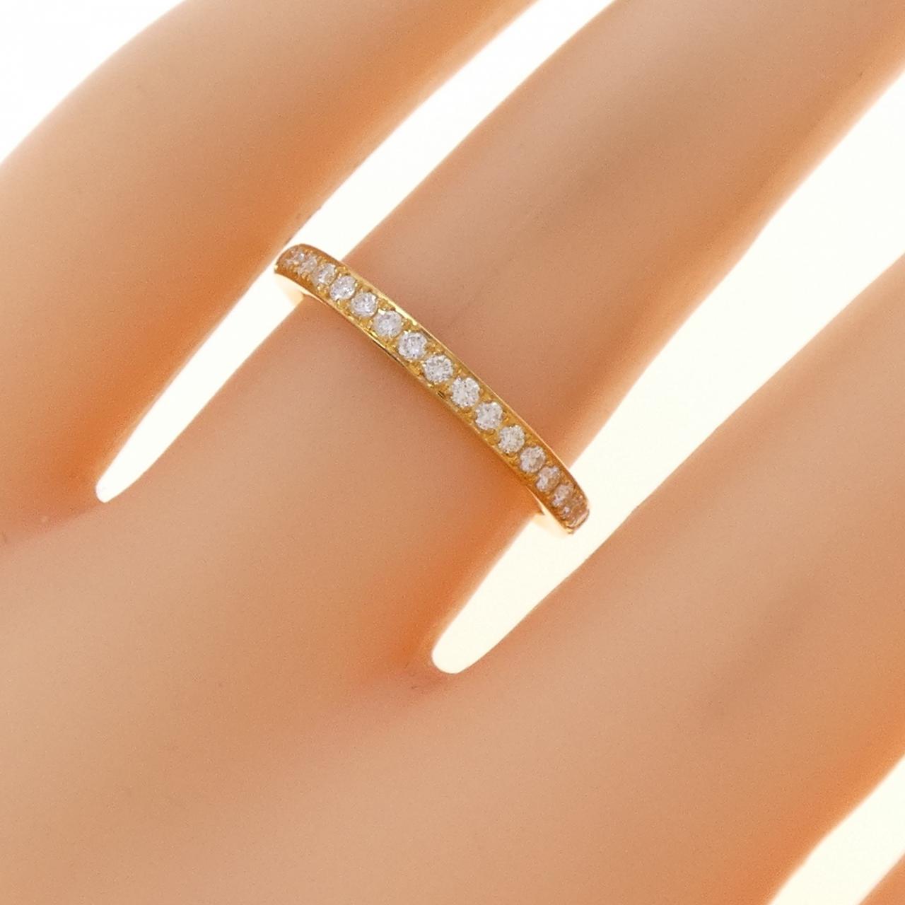 【リメイク】K24YG ハーフエタニティ ダイヤモンド リング 0.20CT