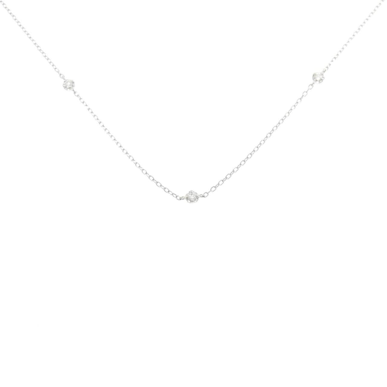 PT950/PT850 ダイヤモンド ネックレス 0.10CT