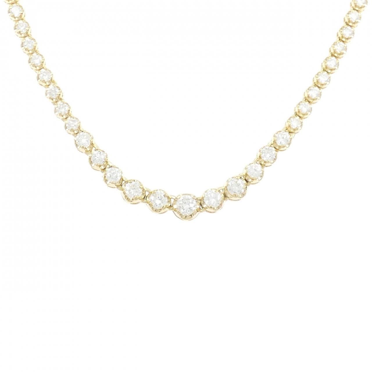 K18YG ダイヤモンド ネックレス 5.00CT
